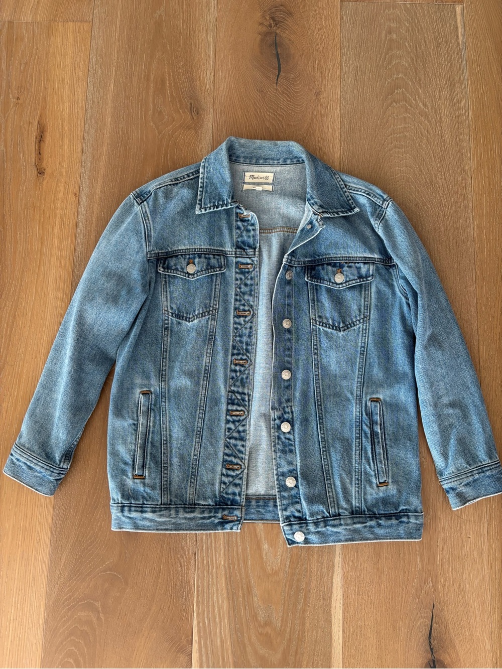 Madewell Oversized Blue Denim Jacket